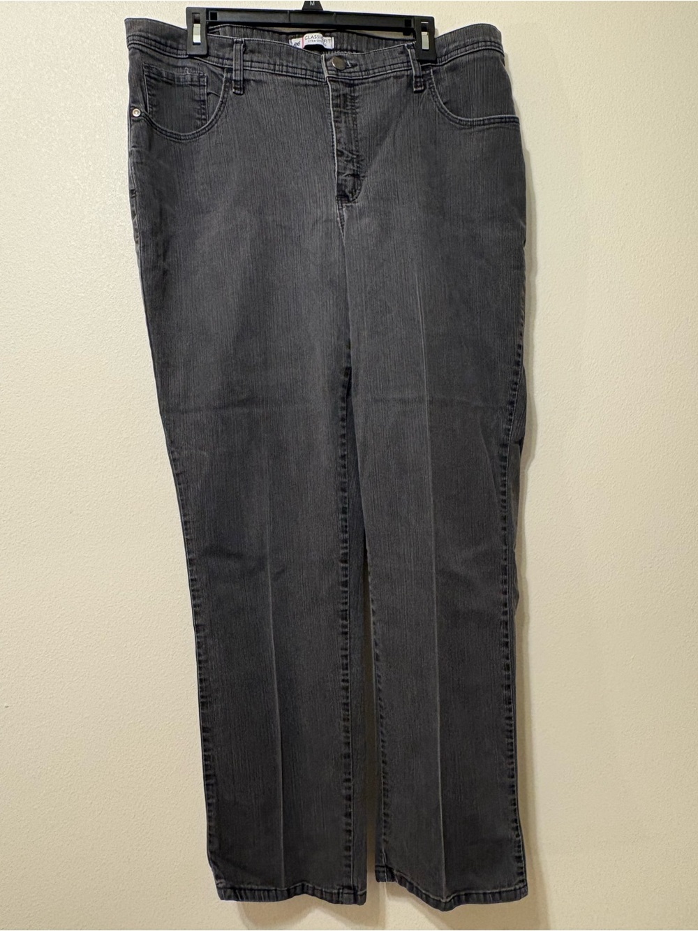 Lee Women's Dark Gray Straight-Leg Jeans